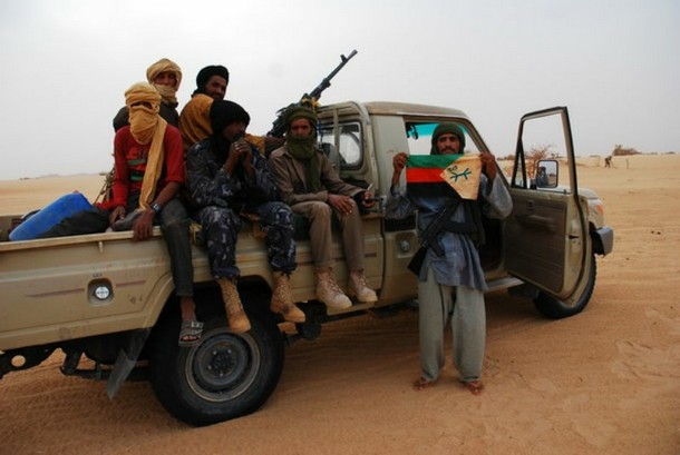 Des combattants du Mouvement national de libération de l'Azawad (MNLA).