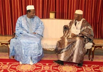 Présidents Alpha Oumar Konaré et Amadou Toumani Touré