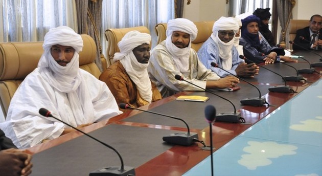Crise Malienne : Le Président du Burkina Faso, Blaise Compaoré s`entretient avec une délégation de la Dine Ansar (photo archive) Vendredii 16 Novembre 2012. Ouagadougou.
