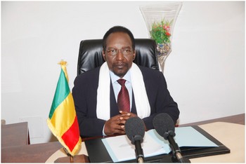Le Président par intérim, Pr Dioncounda Traoré