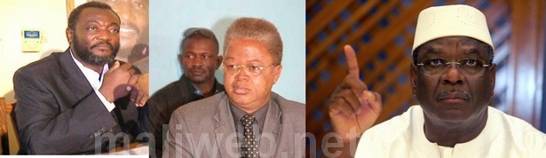 Ibrahim B Keita, Oumar Mariko, et Mamadou Blaise Sangare