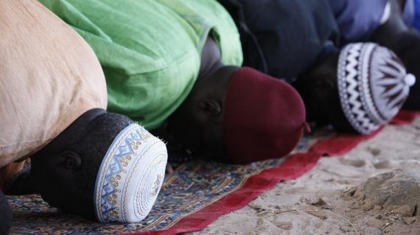 Prière du vendredi à Abene, au Sénégal, le 23 mai 2010.