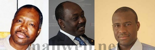 Cheick Boucader Traore, Madani Tall, Moussa Mara (G à D)