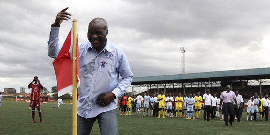 Roger Milla, le 10 mai 2010 à Nairobi, au Kenya. | REUTERS/© Noor Khamis / Reuters