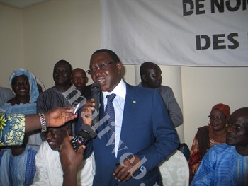 Soumaila Cissé s'adressant aux participants.