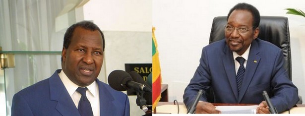 Alpha Oumar Konaré et Dioncounda Traoré