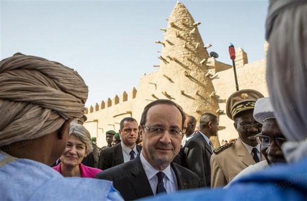 A Tombouctou, un accueil chaleureux avait été réservé au Président français. 