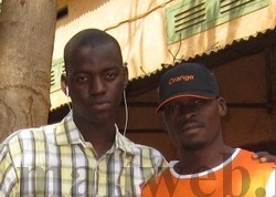 Le coach Cherif Cheick Haïdara et le capitaine d’Attar Club, Kounandy Sanogo