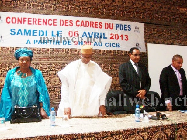 Les responsables du PDES (photo archives)