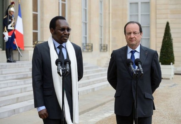 François Hollande reçoit son homologue malien, Dioncounda Traoré, le 17 mai 2013 à Paris  © AFP