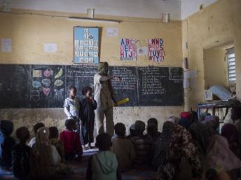 Une classe d'école à Tombouctou, en février 2013. AFP