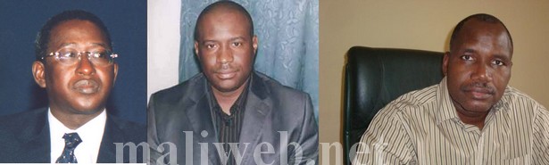 ci-contre Soumaila Cissé, Moussa Mara, Konimba Sidibé