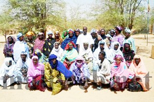 une vue des bénéficiaires avec l'Ong Taoussa et Onu-femmes