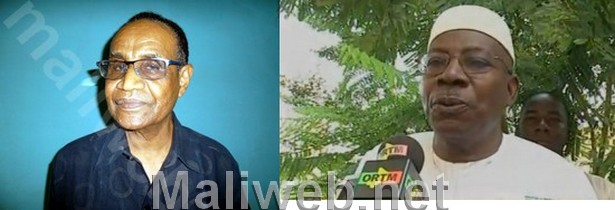 Ousmane Bah, président PDS et Younouss Touré, président URD (G-D)