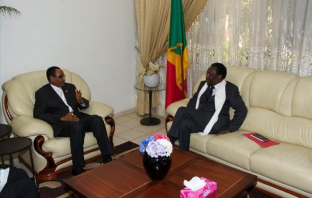 Bamako, le 20 juin 2013 à la résidence du chef de l`Etat par intérim. Le président Dioncounda Traoré a reçu les représentants des partis politiques au sujet de l`accord de Ouagadougou
