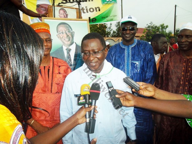 Soumaila Cissé se confiant à la presse à Bobo Dioulasso