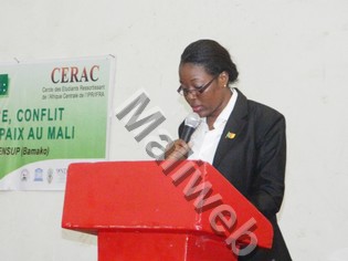 La présidente du Cerac, Ornella TCHANQUE