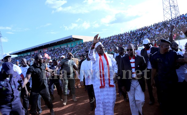 Dramane Salif Dembélé lors de l'ouverture de campagne à Sikasso