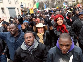 Quelques 80000 Maliens en France sont inscrits sur le fichier électoral. Ici, lors d'une manifestation pour la libération du nord du Mali, à Montreuil, en janvier 2013. AFP