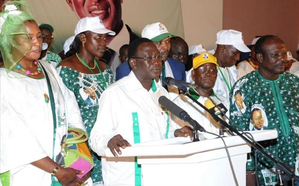 Le candidat Soumaila Cissé en campagne