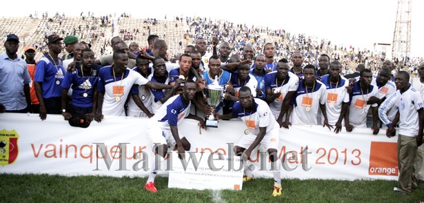 Les joueurs du Stade malien en liesse