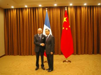 Laurent Fabius Wang Yi