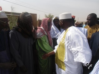 Modibo Sidibé lors de sa tournée