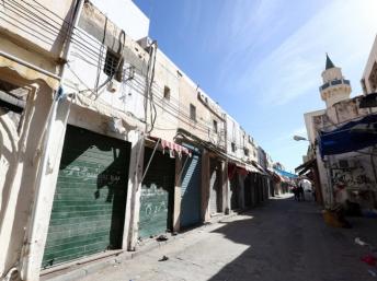 Volets baissés, échoppes fermées, Tripoli obéi à un mot d'ordre de grève générale lancé par le conseil de la ville, pour trois jours, à partir de ce dimanche 17 novembre 2013. AFP