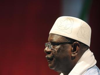 Ibrahim Boubacar Keïta, le 28 juillet à Bamako. REUTERS/Joe Penney