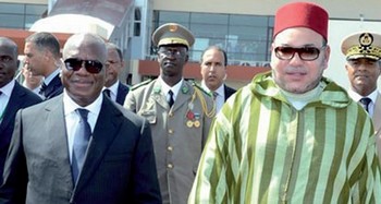 IBK et le Roi du Maroc (photo archives)