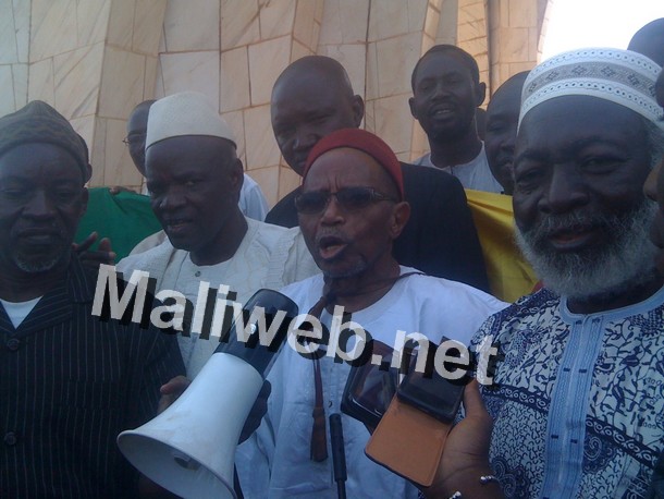 Ali Nouhoum Diallo lors de la marche de ce matin 