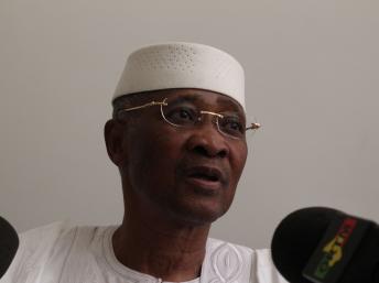 Amadou Toumani Touré lors de sa déclaration de démission, le 8 avril 2012. Guillaume Thibault/RFI