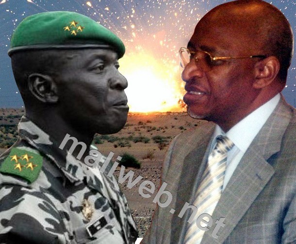 Soumeylou B Maiga, Amadou Haya Sanogo (photo montage maliweb.net)