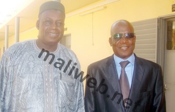 Le Dg Babougou Traoré avec le PCA, Seydou Coulibaly
