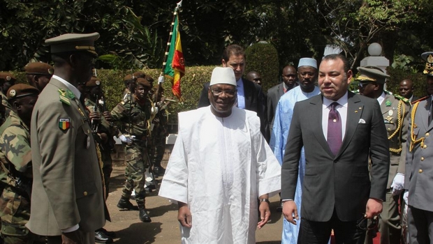 Le président malien, Ibrahim Boubacar Keïta et le roi du Maroc, Mohammed VI