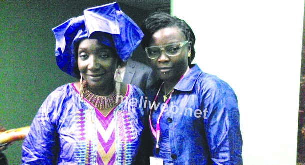 Aicha Kone avec notre collaboratrice