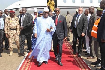 Le président IBK en visite officielle  en Guinée