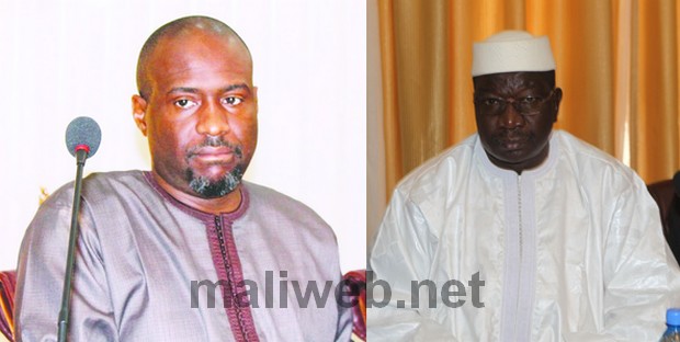 Moussa Mara, le nouveau premier ministre et Bocary Tereta, SG du RPM