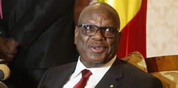 Ibrahim Boubacar Keïta, président de la République malienne