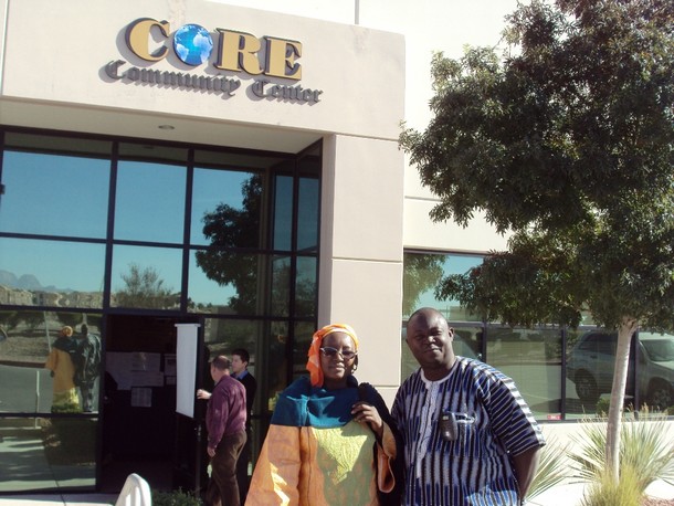 Moussa Bolly en compagnie de Mme Moumouni Fadi du Niger