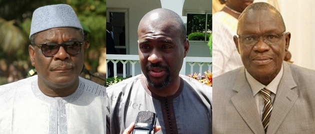 SEM Ibrahim Boubacar Keita, Moussa et le ministre de la justice garde des sceaux Mohamed Ali Bathily