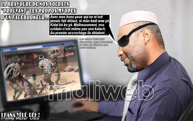 La bravoure de nos soldats « prouvant » les propos myopes d’un facebookeur…
