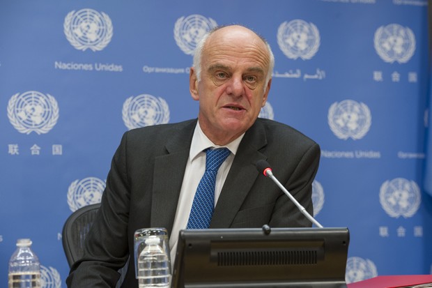 David Nabarro,  l’Envoyé spécial du Secrétaire Général des Nations Unies pour l’Ebola Photo: UN Photo/Eskinder Debebe 