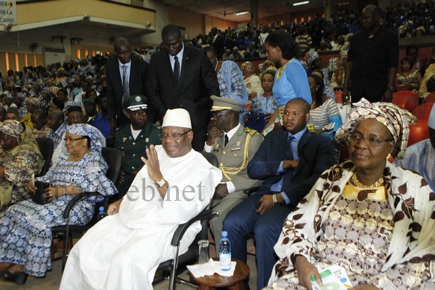 Le président IBK et son épouse hier de la célébration au Palais de la Culture