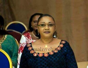 La présidente de l'Alliance des couturiers et créateurs de mode du Mali, Mme Maiga Mariétou Diakité