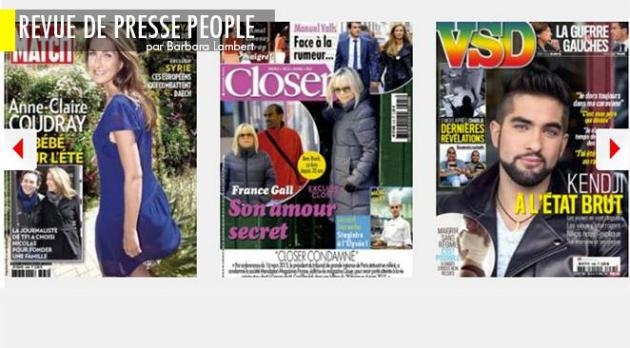 France Gall, le scoop ; Hollande, Pâques en famille (mais pas la sienne, celle de Julie) ; Leonard Trierweiler dans les cuisines de l’Elysée ; et le landerneau à cran sur la vie amoureuse de Valls