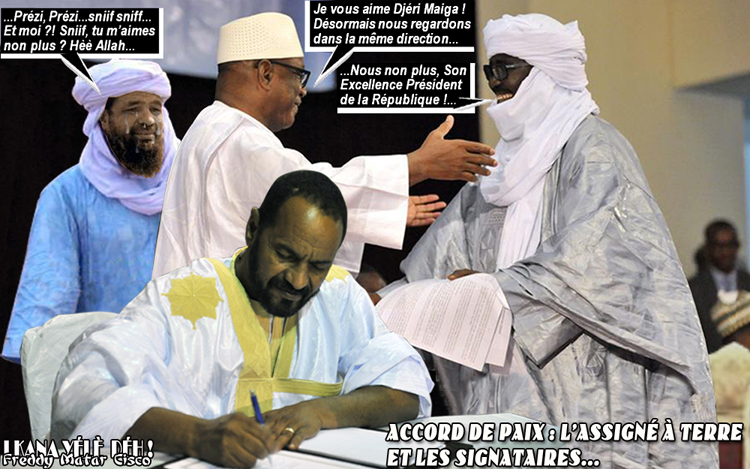 ACCORD DE PAIX ; L'ASSIGNE A TERRE ET LES SIGNATAIRES