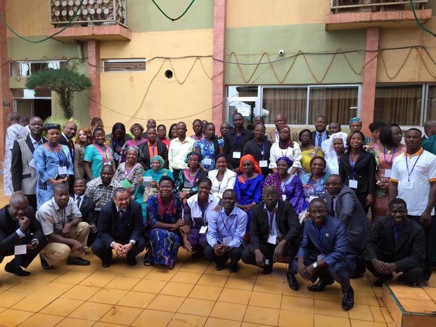 La photo de famille des participants