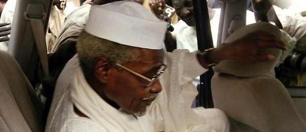 Hissène Habré en novembre 2005 lors de sa première arrestation.  © AFP PHOTO/HO