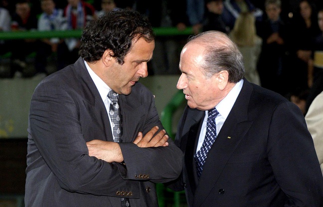 Michel Platini et Sepp Blater